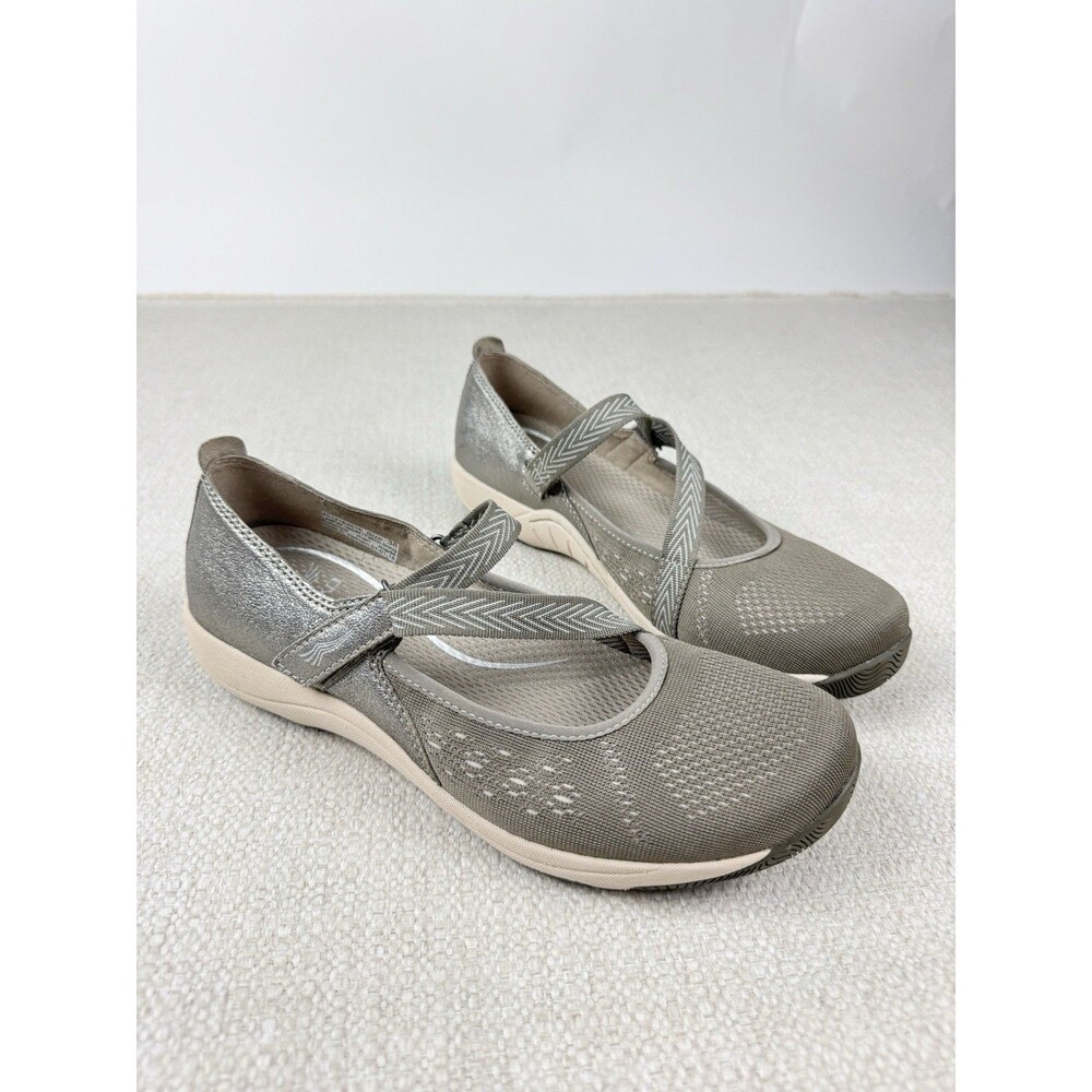 Dansko Haven Mary Jane Flats Women's Gray Comfort Walking Shoes NEW Size 38